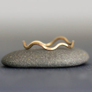 Wave Band - Simple Organic Stacking Ring