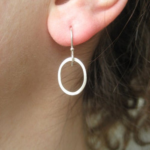 Berry Earrings - Simple Delicate Oval Earrings, Great for Everyday Wear