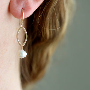 June Pearl Drop Earrings