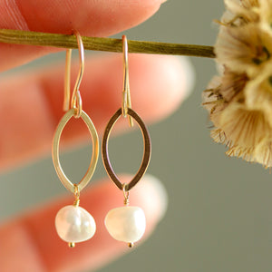 June Pearl Drop Earrings