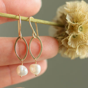 June Pearl Drop Earrings