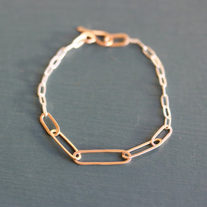 Lottie Paperclip Link Bracelet