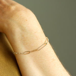 Lottie Paperclip Link Bracelet