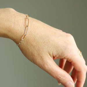 Lottie Paperclip Link Bracelet