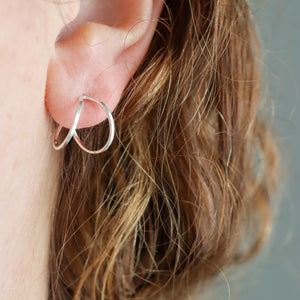 Wave Post Hoops - 4 sizes