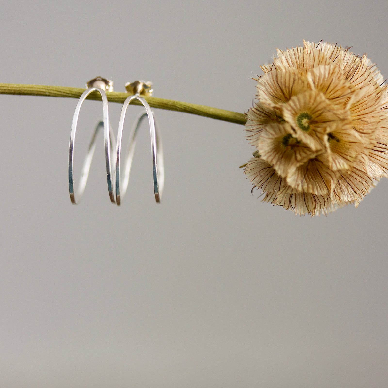 Wave Post Hoops - 4 sizes