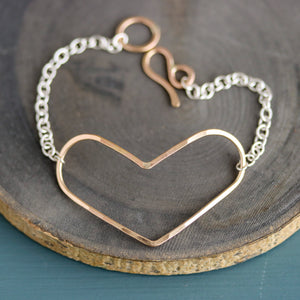 Forged Heart Bracelet