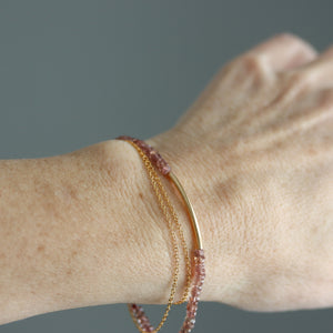 Champagne Garnet Wrap Bracelet and/or Necklace
