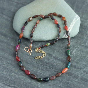 Knotted Opal Necklace