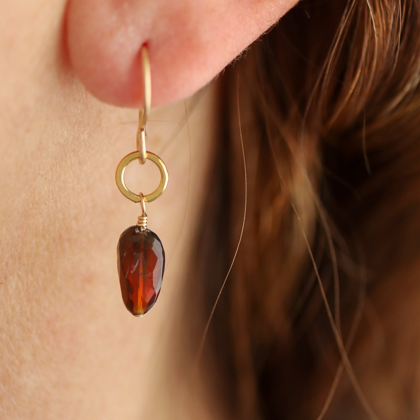 Opal and Gold Fill Drop Earrings