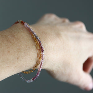 Spinel Wrap Bracelet or Necklace