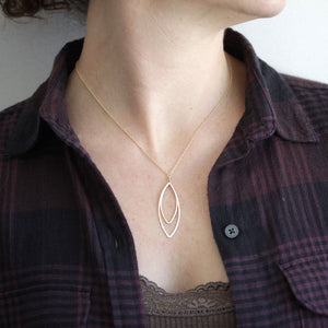 Aster Necklace - Handmade Geometric Pendant on a Delicate Chain