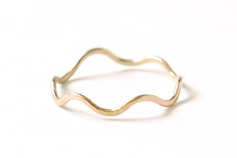 Wave Band - Simple Organic Stacking Ring
