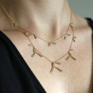October Necklace, Elegant Intricate Nature Inspired Necklace
