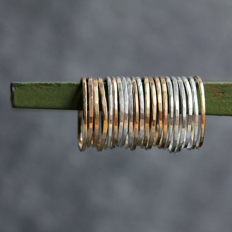 Pinstripe Stacking Rings