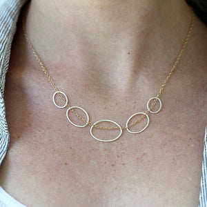 Stone Path Necklace - Intricate yet Simple Geometric Necklace