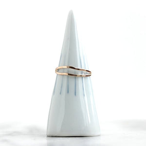 Double Wrap Ring - Simple and Organic Stacking Ring