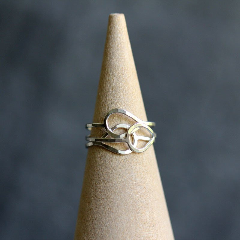 Petal Stacking Rings - Set of 3