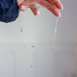 Apatite Wrap Necklace