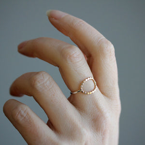 Dotted Ovale Ring