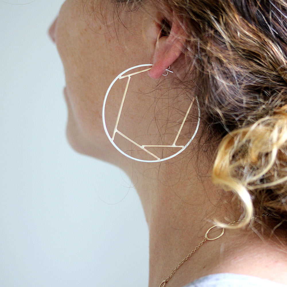 Fragment Hoop Earrings
