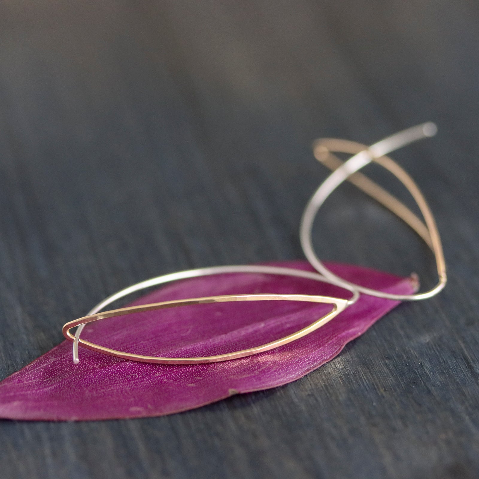 Gentle Leaf Hoops