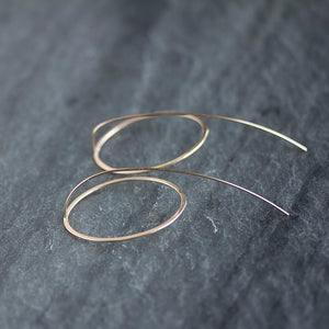 Emma Oval Threader Earrings