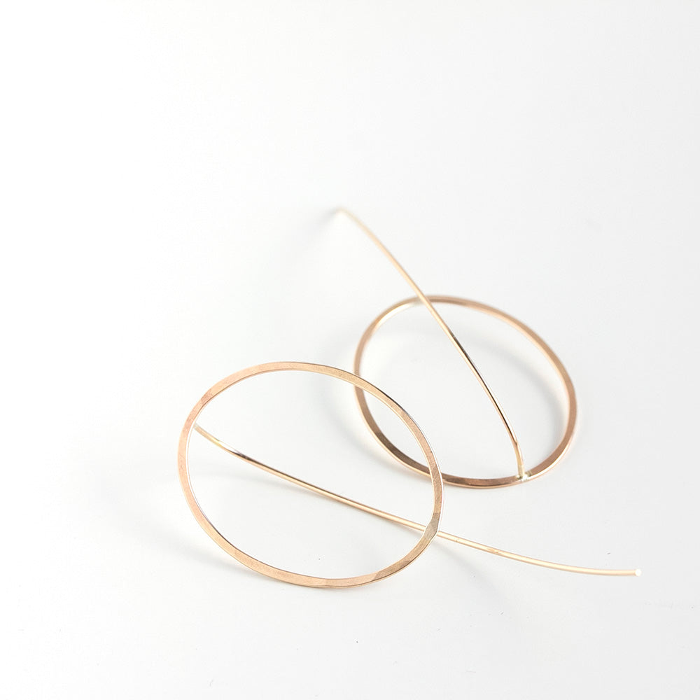 Emma Oval Threader Earrings