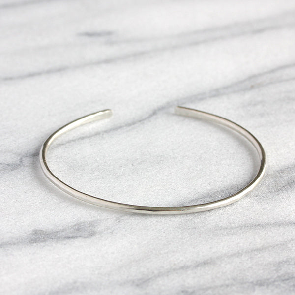 Simplicity Cuff - Handmade Minimal Hammered Cuff, Great For Layering ...