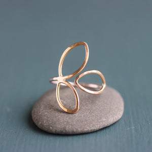 Adjustable Botanical Ring by Rebecca Haas