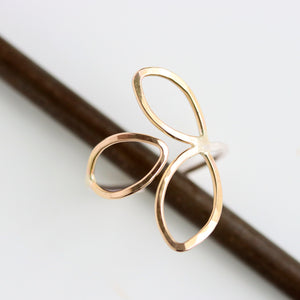 Adjustable Petal Ring by Rebecca Haas