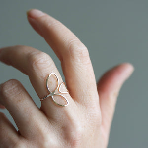 Adjustable Leaf Ring by Rebecca Haas