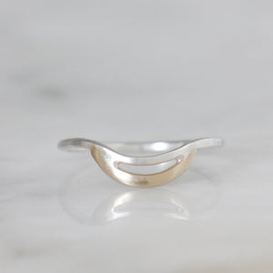 Crescent Moon Ring - Boho Modern, Great for Stacking