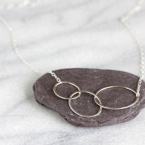 Stream Necklace - Simple Asymmetrical Necklace, Great For Layering