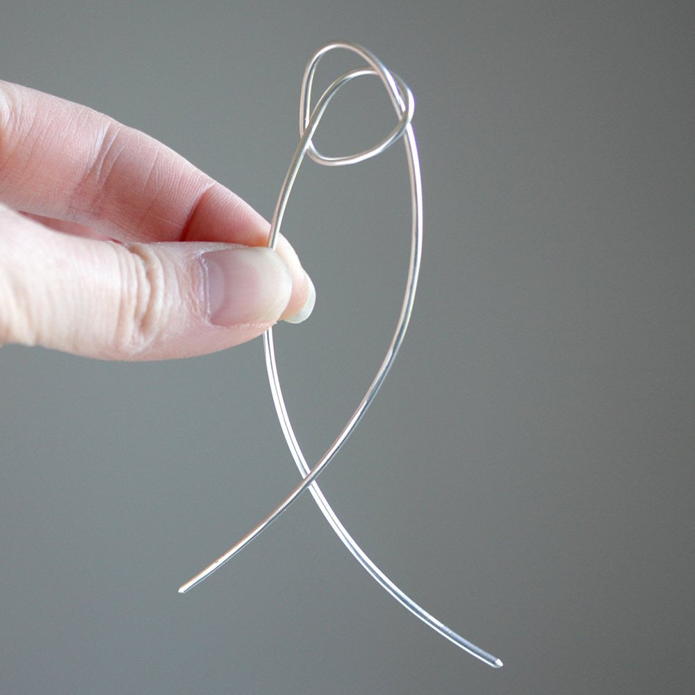 Knot Hair Stick - Handmade Silver or 14k Gold Fill Hair Pin