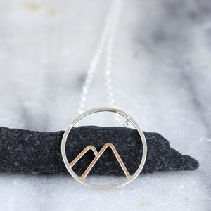 Peaks Necklace - Simple Nature Inspired Mountain Pendant