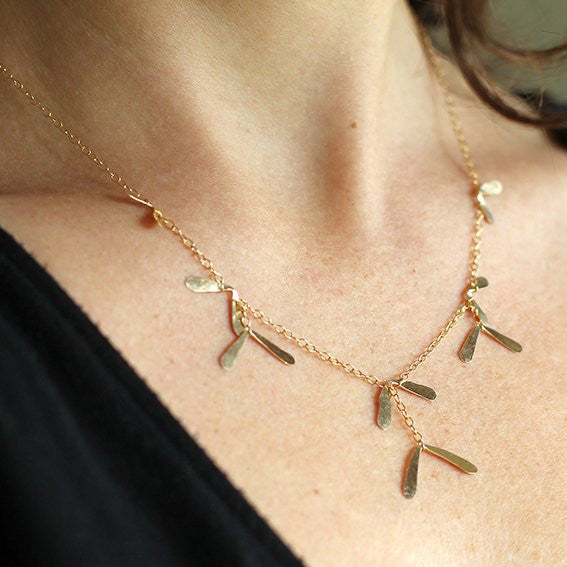 October Necklace, Elegant Intricate Nature Inspired Necklace