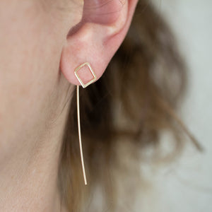 Square Threader Earrings